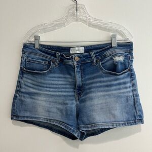 BKE Distressed Blue Jean Shorts